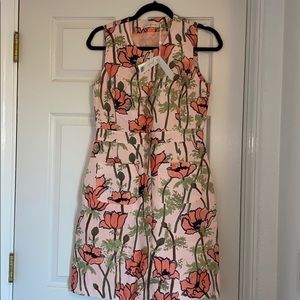 NWT Tory Burch printed silk linen shift dress